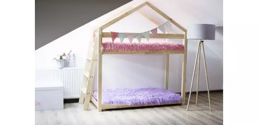 Łóżko drewniane Domek pietrowe Dori 2