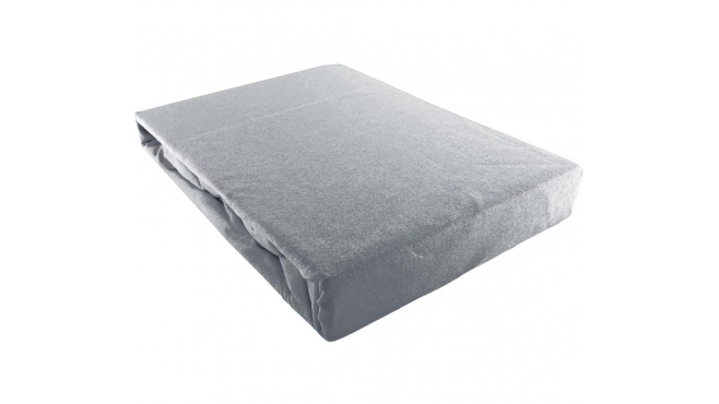 Prześcieradło JERSEY jasno-szare - 180 x 200