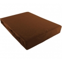 Prześcieradło JERSEY brązowe - 200 x 220