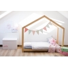 Łóżko drewniane Domek Mila dla dzieci