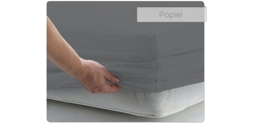 Prześcieradło BAWEŁNIANE popielate - 60 x 120