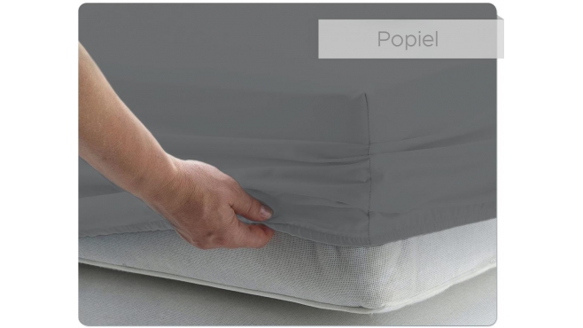 Prześcieradło BAWEŁNIANE popielate - 60 x 120