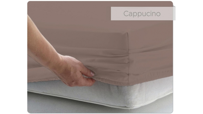 Prześcieradło BAWEŁNIANE cappucino - 90 x 200