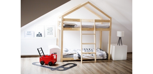 Łóżko drewniane Domek pietrowe Mila DMP