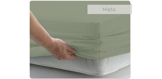 Prześcieradło BAWEŁNIANE mięta - 200 x 200