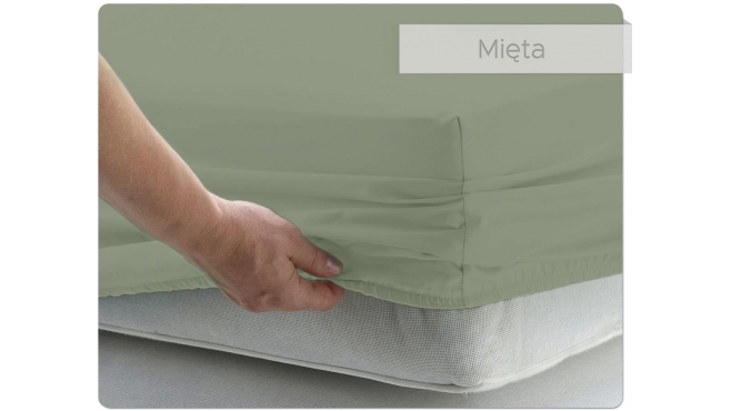 Prześcieradło BAWEŁNIANE mięta - 200 x 200