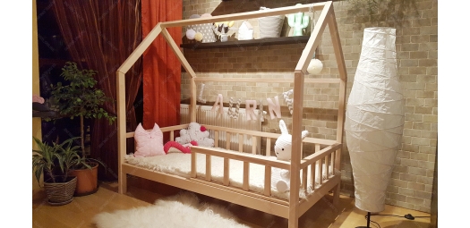 Łóżko drewniane Domek pietrowe Dori 2