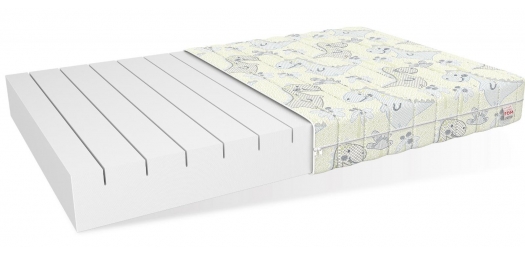 Materac piankowy MELODY dino - 80 x 200